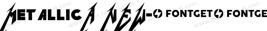 MetallicA NEW字体转换
